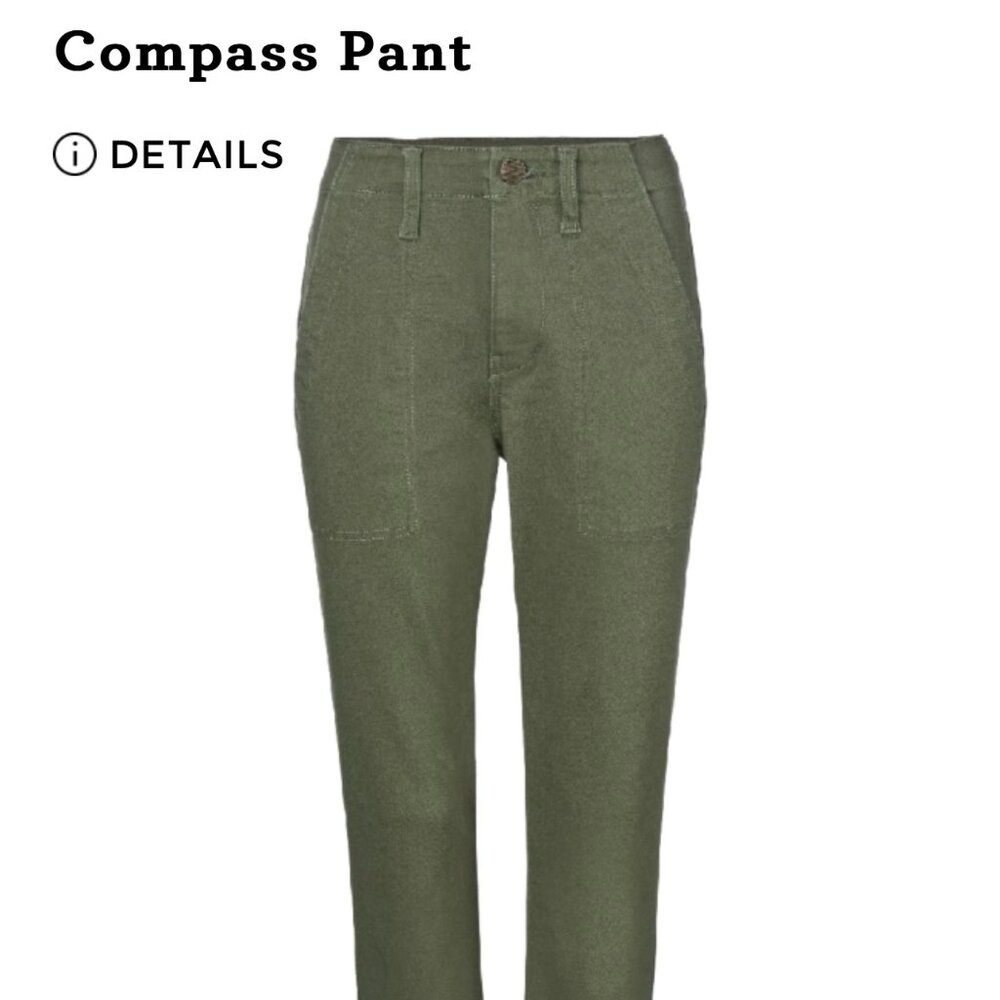 Cabi Compass Pant - Army Green Size 14